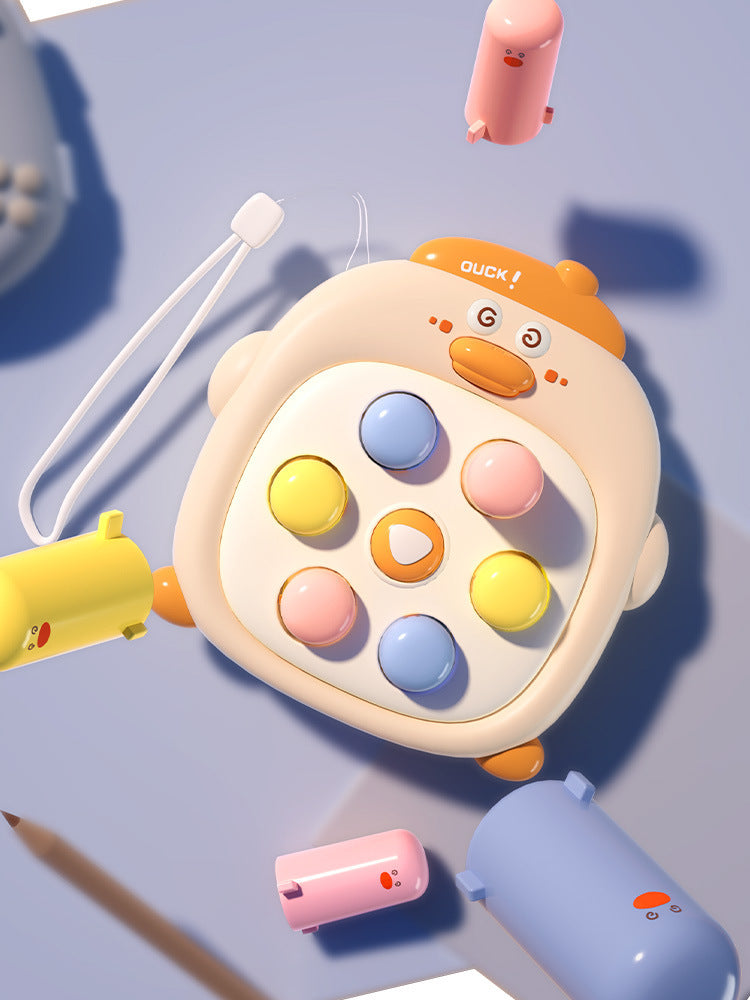 Children's toys palm duckling hamster press music parent-child interaction early education educational toys decompression artifact wholesale