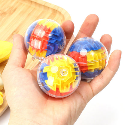 Early Education Toy Colorful Ball 3D Maze Stereo Maze Round Rolling Ball Round-Shaped Children's Intelligence Ball Mini Puzzle