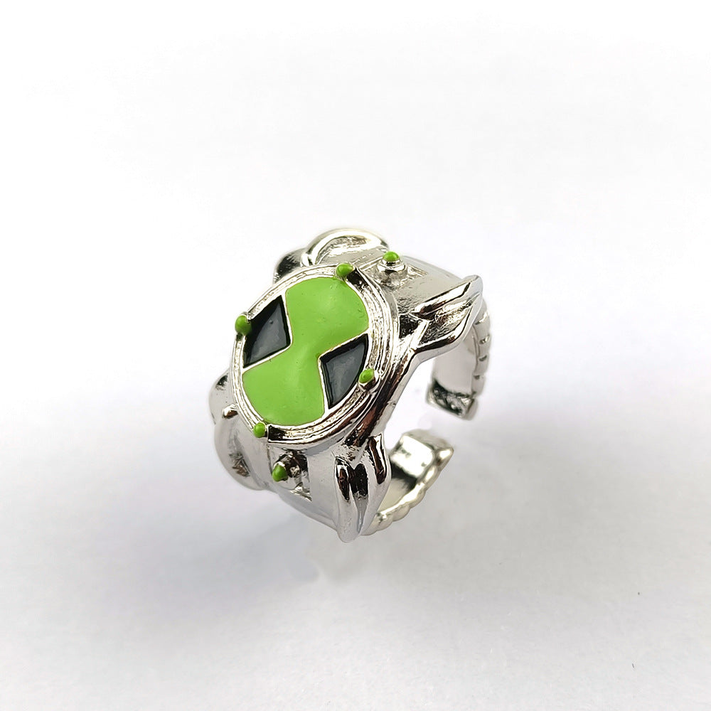 Omnitrix Ring Ben 10 Fashionable Versatile Personality Ring